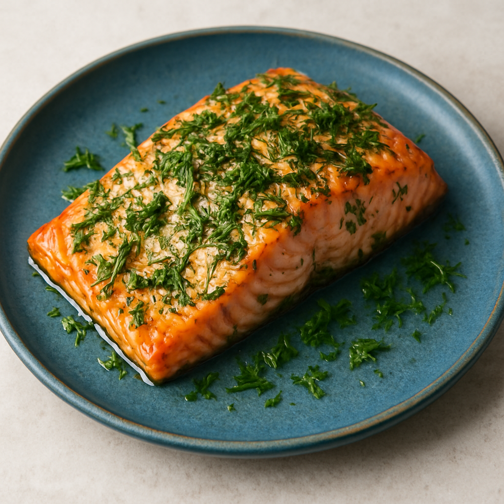 Baked Salmon with Herbs